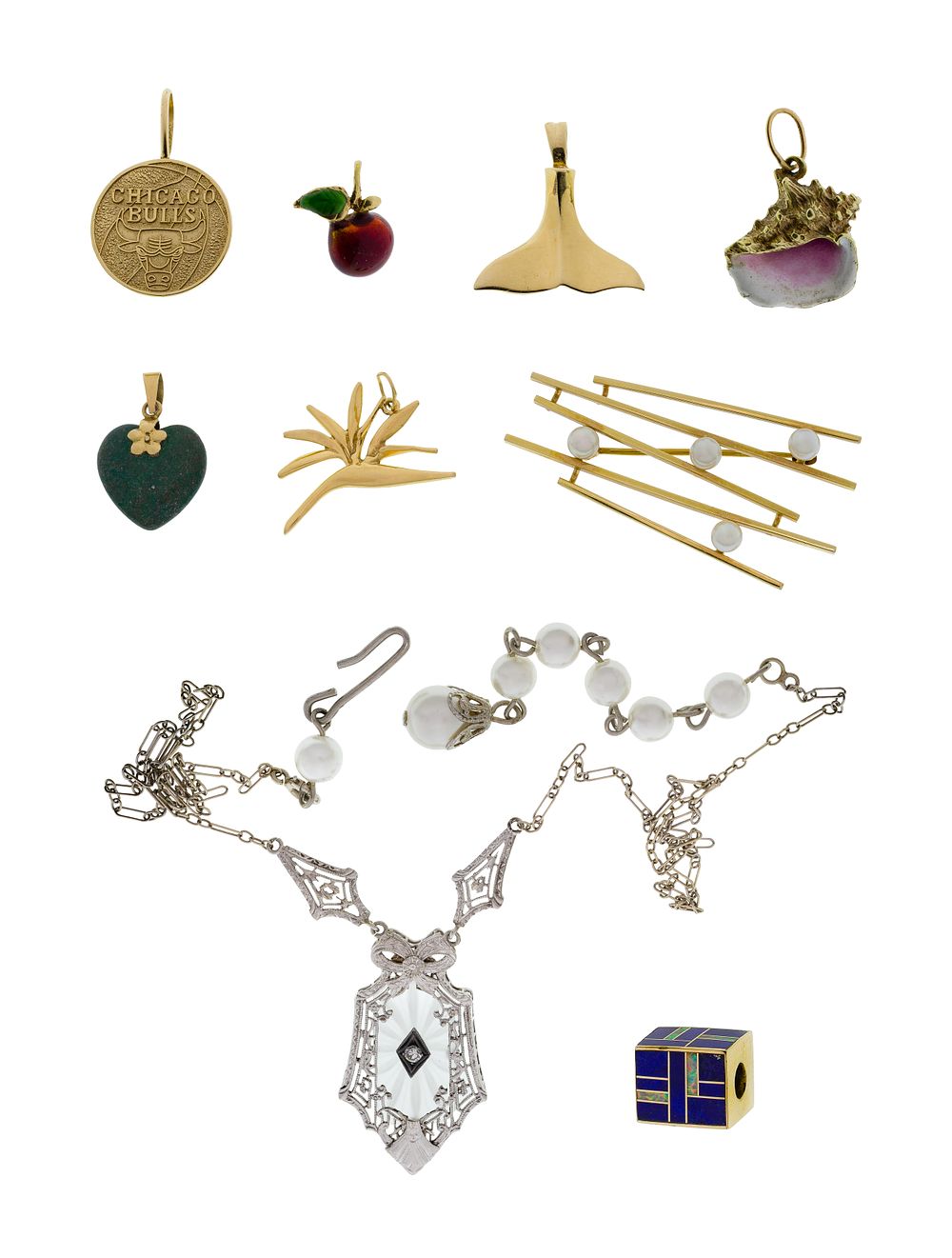 Lot 265: 14k Gold Jewelry Assortment