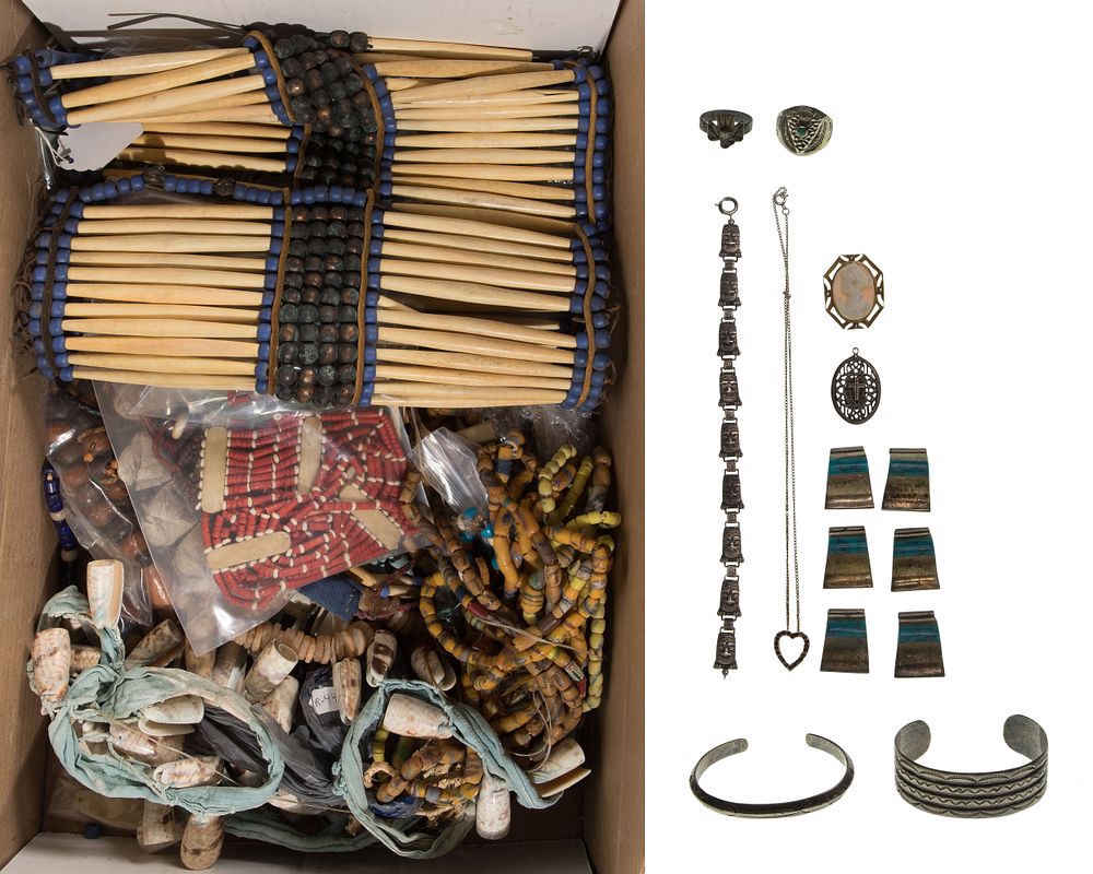 Lot 308: 10k Gold, Silver and Costume Jewelry Assortment