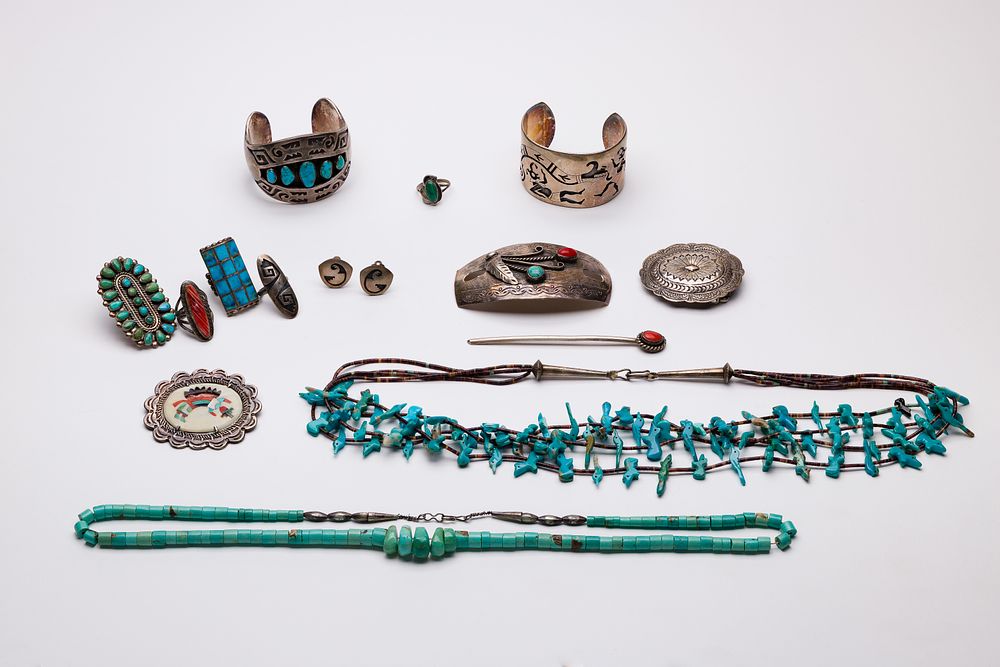 Lot 310: Native American Sterling Silver Jewelry Assortment