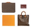 Louis Vuitton - Louis Vuitton and Cartier Assortment 
(3) items including a Laguito briefcase Image - 1