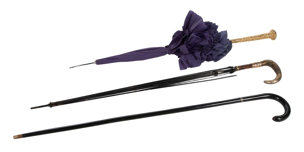 Lot 331: Umbrella and Walking Stick Assortment
