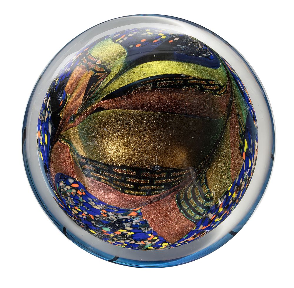 Lot 345: Rollin Karg (American, b.1944) Art Glass Sculpture