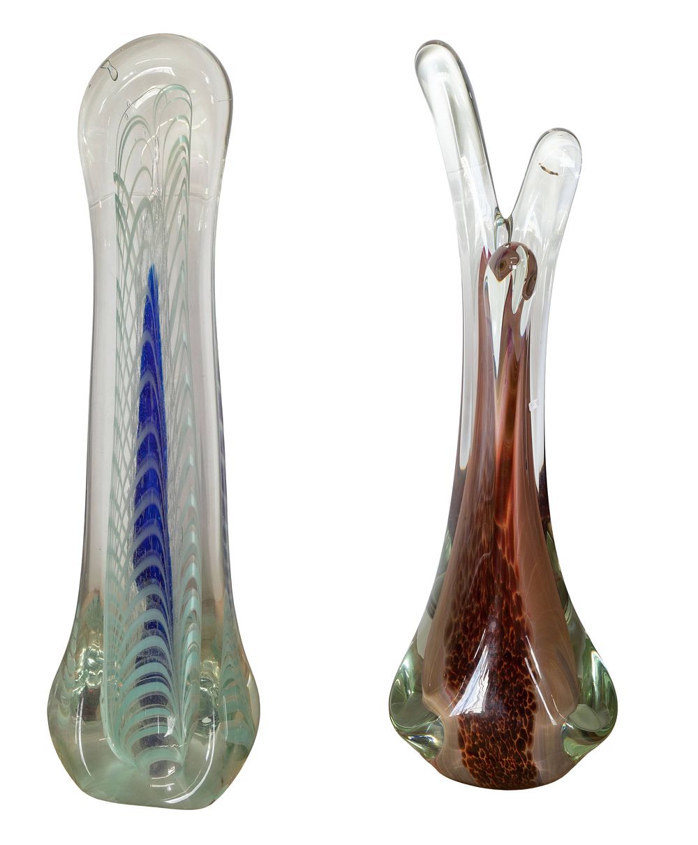 Lot 352: Attributed to Rollin Karg (American, b.1944) Art Glass Sculptures