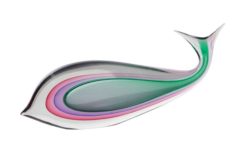 Lot 356: Luigi Onesto for Oggetti Art Glass Fish