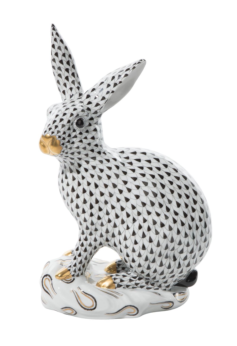 Lot 379: Herend Porcelain Rabbit Figurine