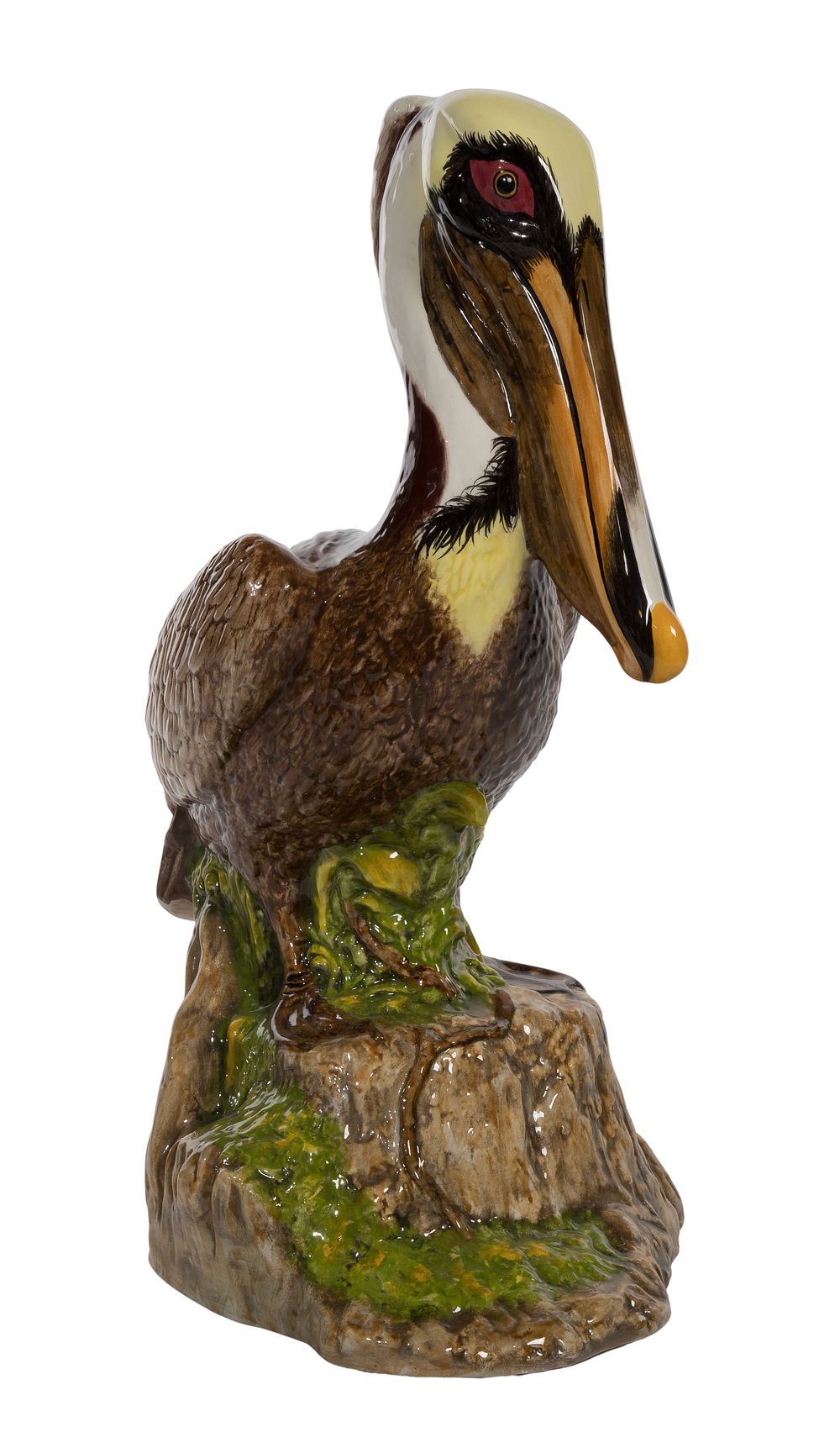 Lot 385: Majolica Style Ceramic Pelican