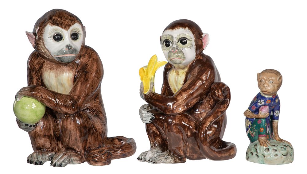 Lot 386: Ceramic Monkey Assortment