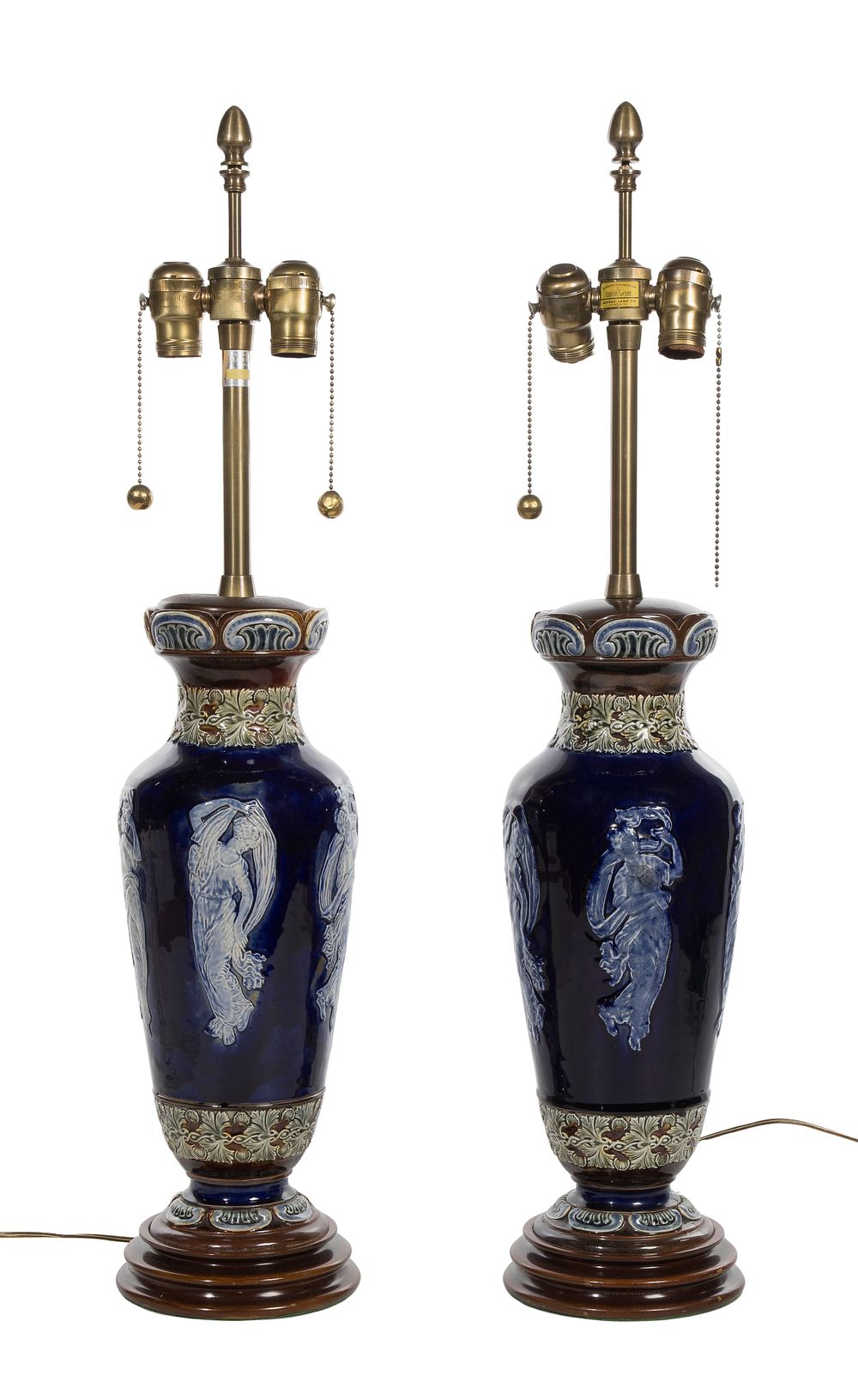 Lot 404: Marbro Porcelain Table Lamps
