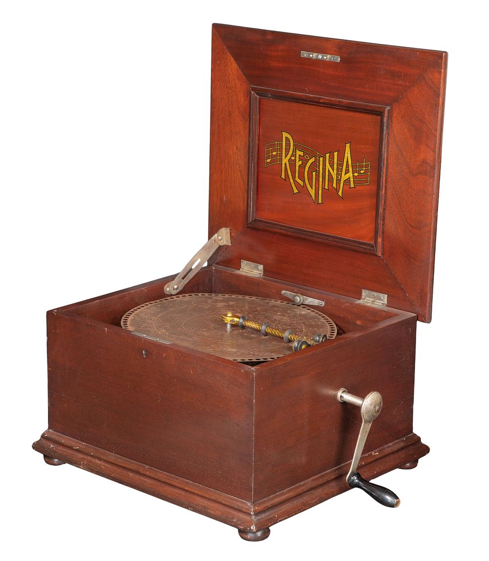 Lot 418: Regina Music Box and Disc Assortment