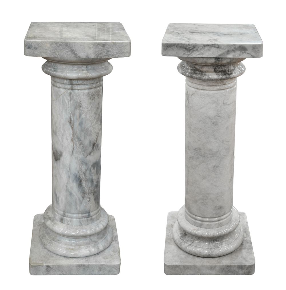 Lot 424: Neoclassical Style Marble Pedestals