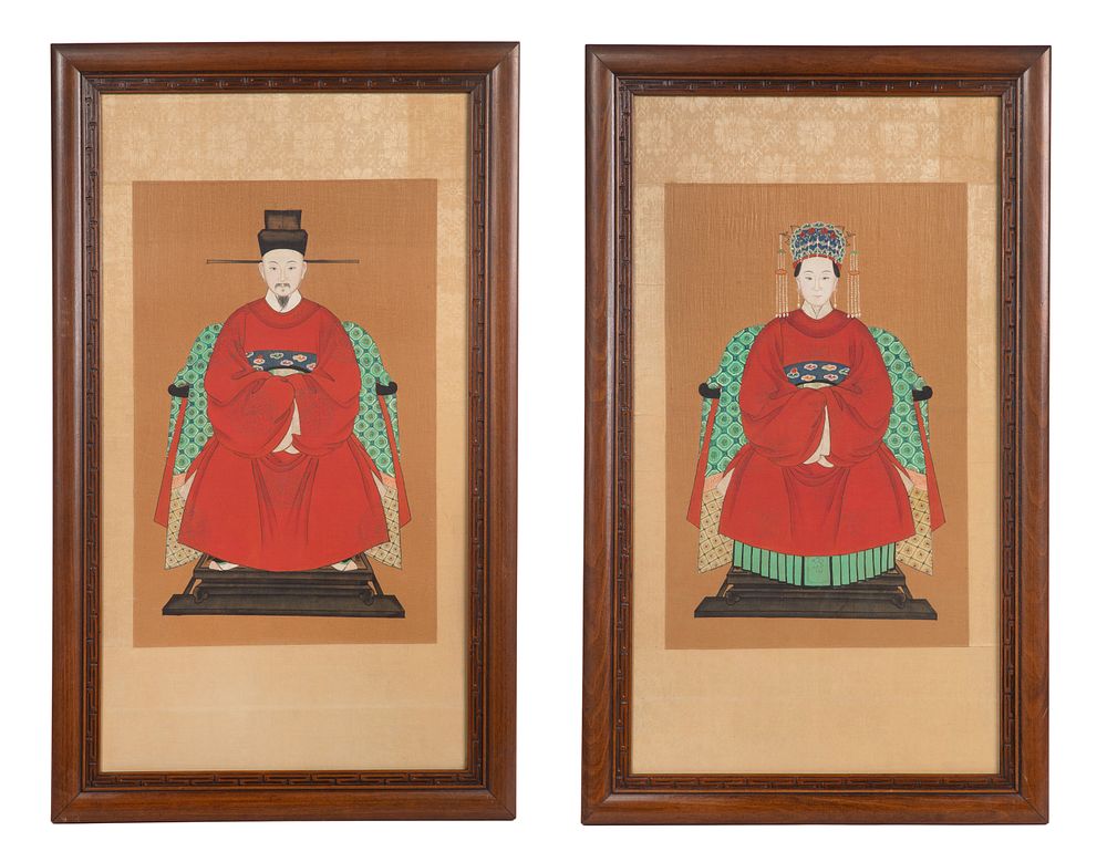 Lot 428: Chinese Ancestral Portraits