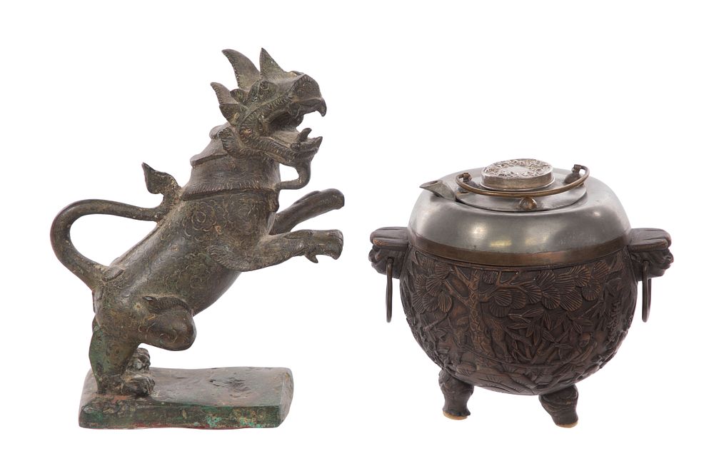 Lot 431: Asian Bronze Decorative Objects