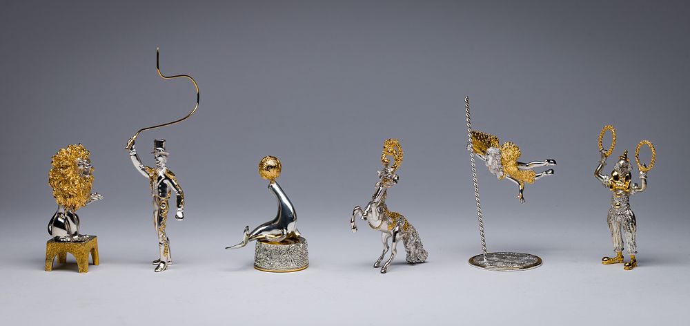 Lot 454: Franklin Mint Sterling Silver Circus Set