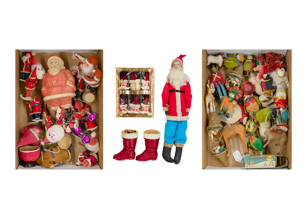 Lot 498: Nostalgic Holiday Decoration and Ornament Assortment