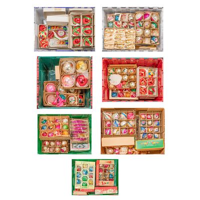 Holiday Ornament Assortment Approximately (250) items in various shapes, sizes, colors and 