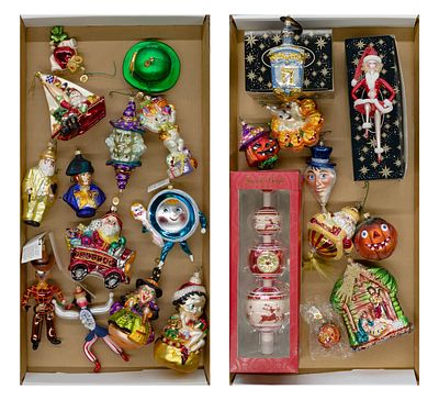 Christopher Radko - Christopher Radko Ornament and Topper Assortment (23) items including 