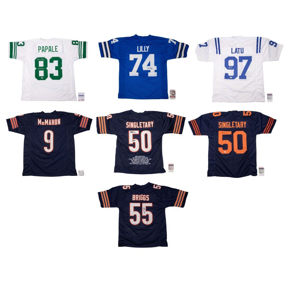 Lot 513: NFL Autographed Jersey Assortment