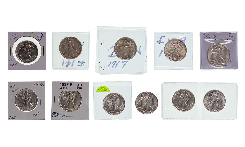 Lot 532: Walking Liberty 50c Collection