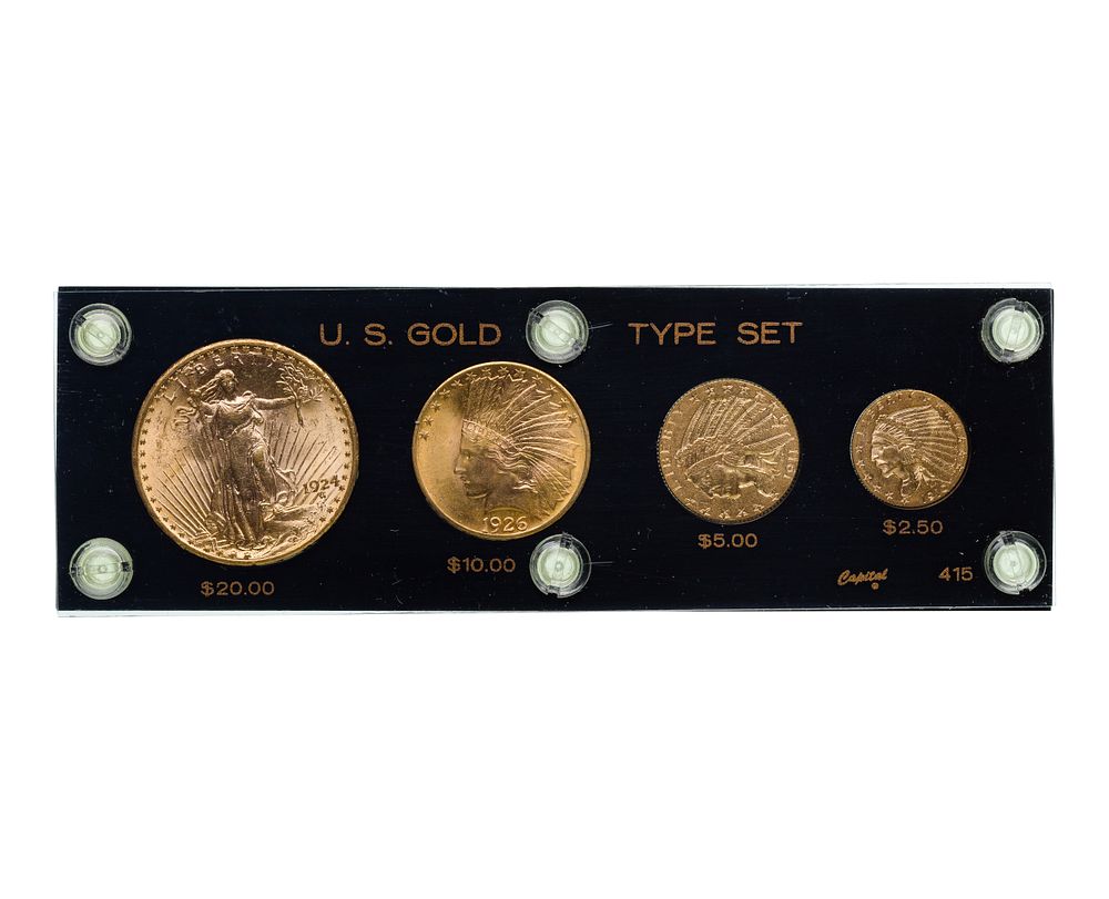 Lot 545: United States Gold Type Set