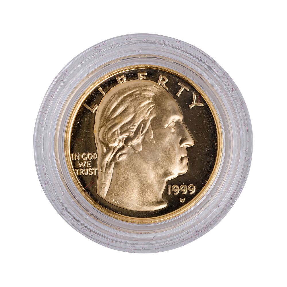 Lot 557: 1999 $5 Gold George Washington Proof