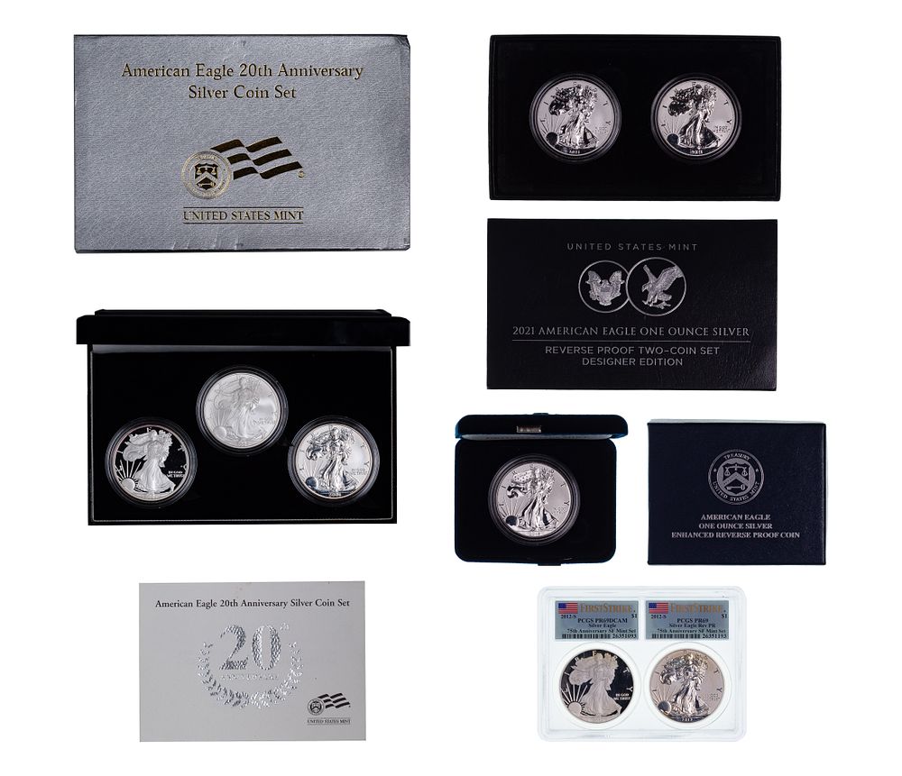 Lot 564: American Silver Eagle $1 Proof Collection
