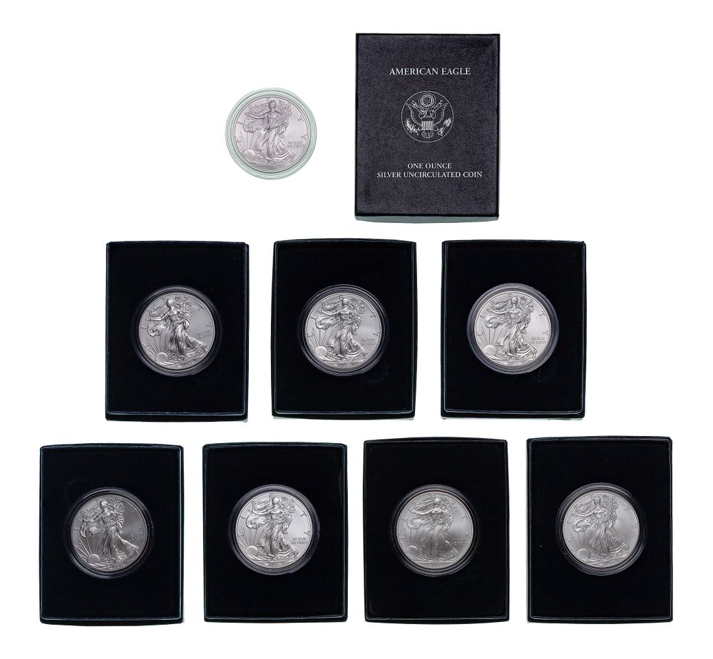 Lot 565: American Silver Eagle $1 Uncirculated Collection