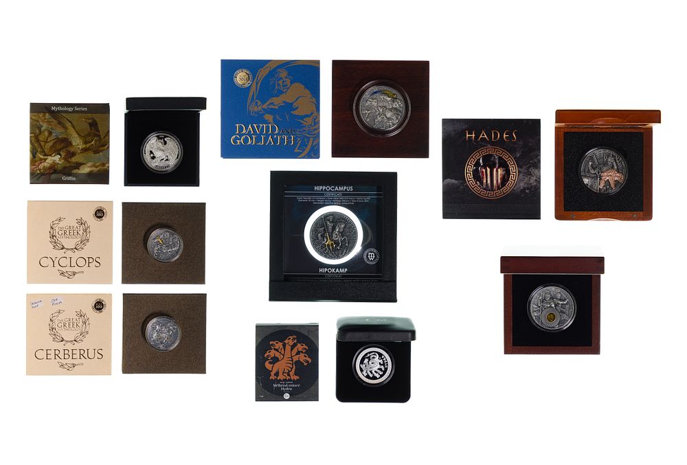 Lot 566: Mythology Silver Rounds