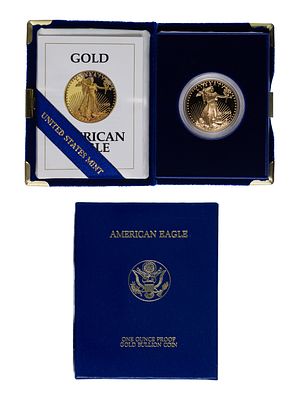 1992-W $50 Gold Eagle Proof Including original packaging Property from: an Estate, LaGrange 