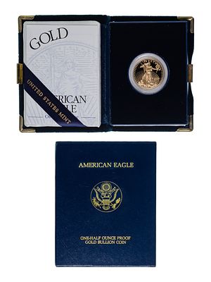 2002-W $25 Gold Eagle Proof Including original packaging Property from: an Estate, LaGrange 