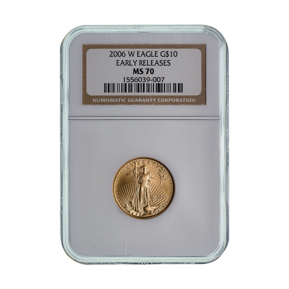 Lot 580: 2006-W $10 Gold Eagle MS-70 NGC