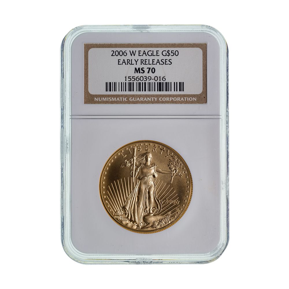 Lot 583: 2006-W $50 Gold Eagle MS-70 NGC