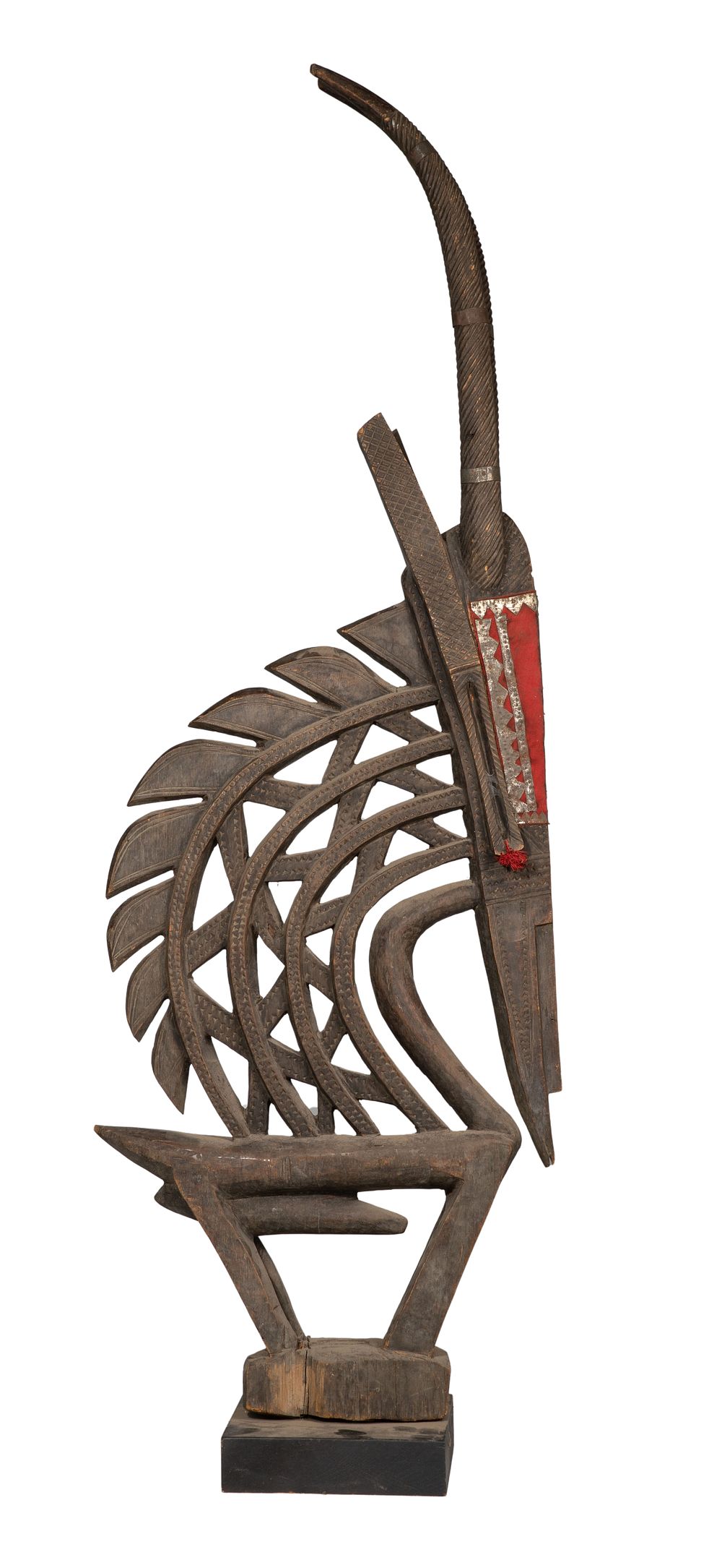 Lot 621: African Chiwara Bamana Antelope Headdress