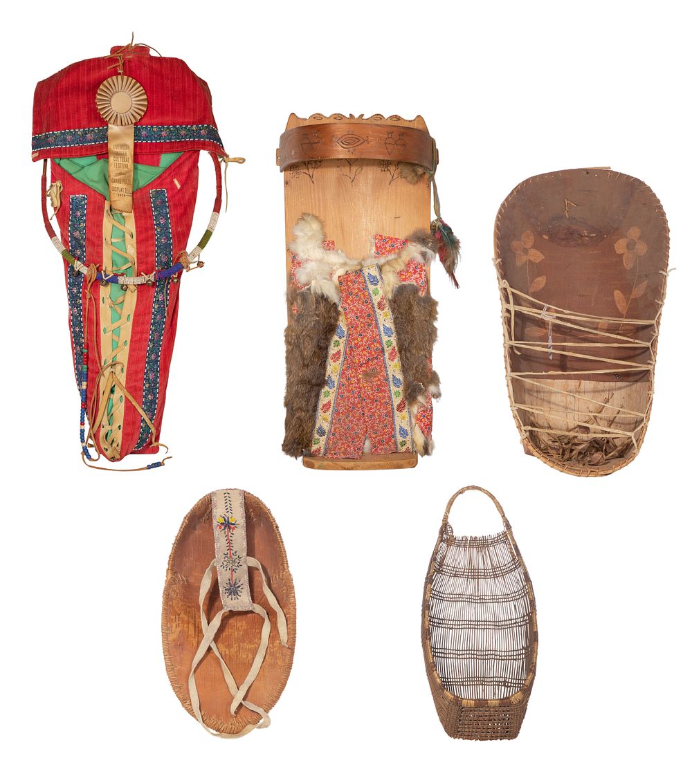 Lot 640: Native American Cradleboard Assortment