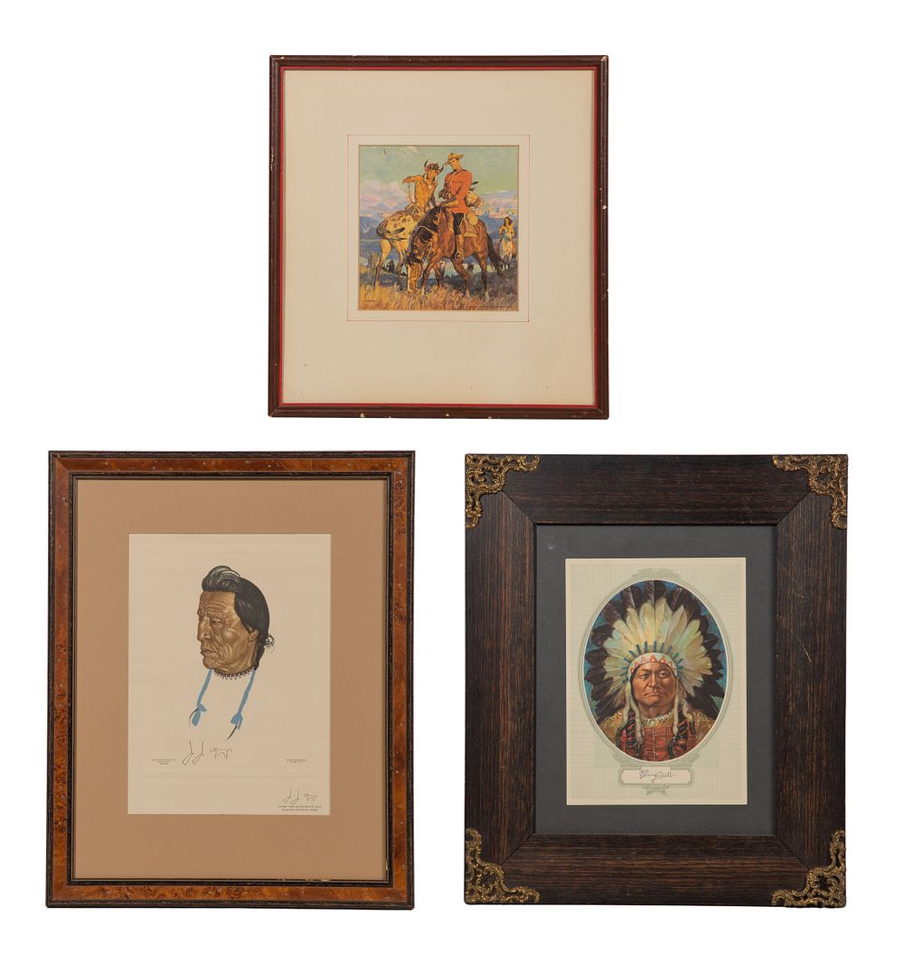 Lot 642: Native American Offset Lithograph Assortment