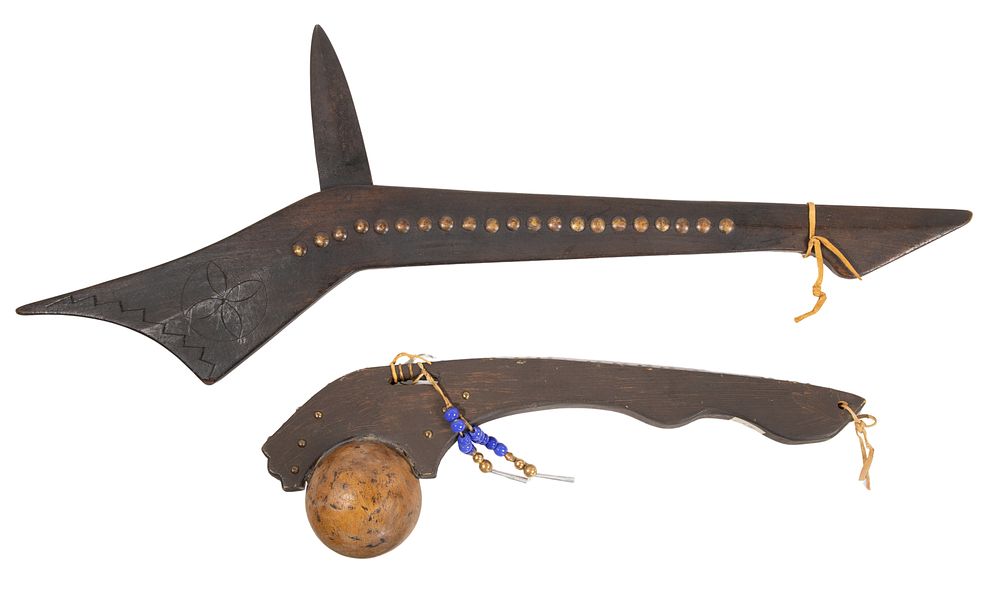 Lot 667: Native American Plains War Clubs