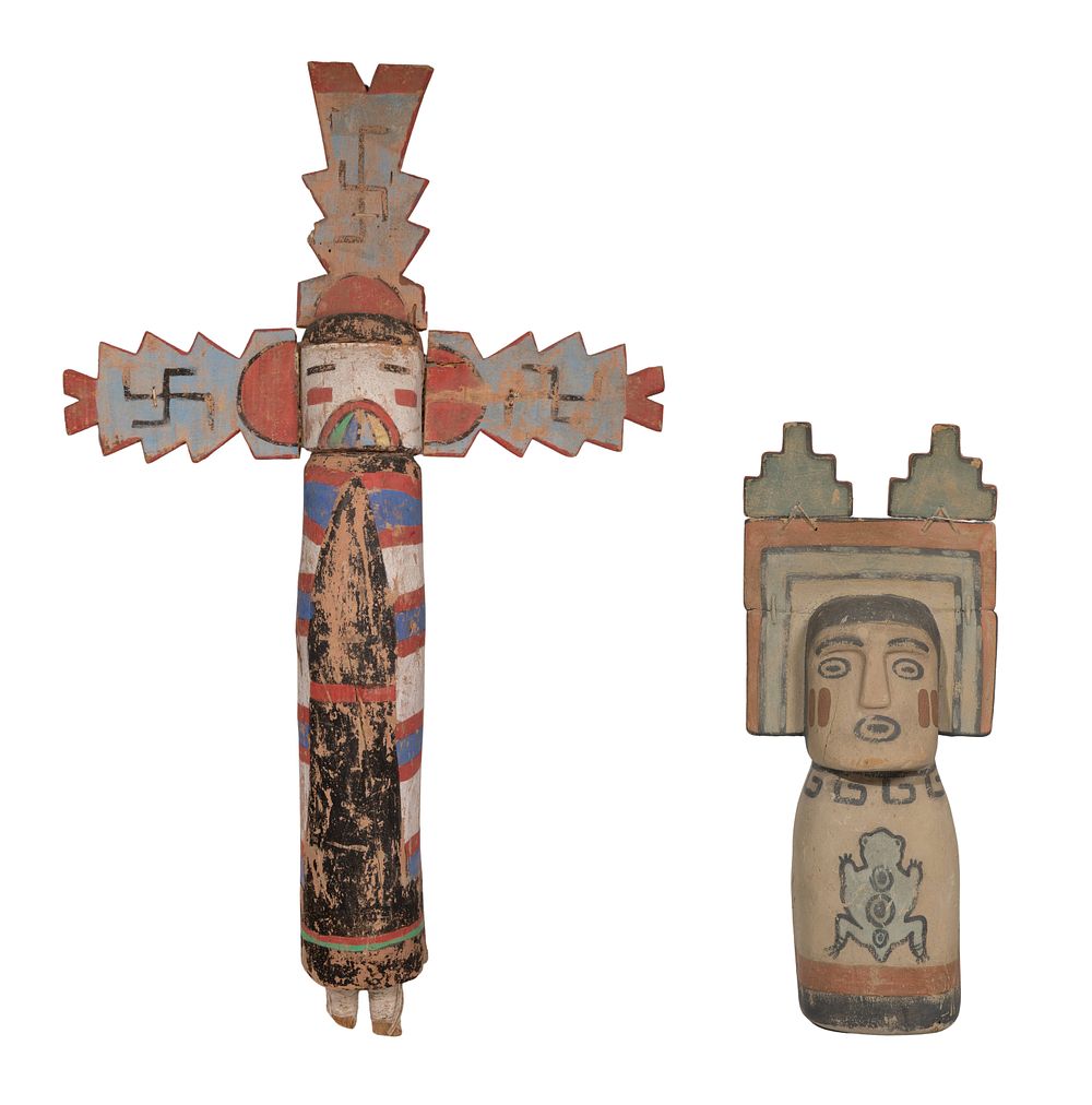 Lot 671: Native American Hopi Kachina Sculptures