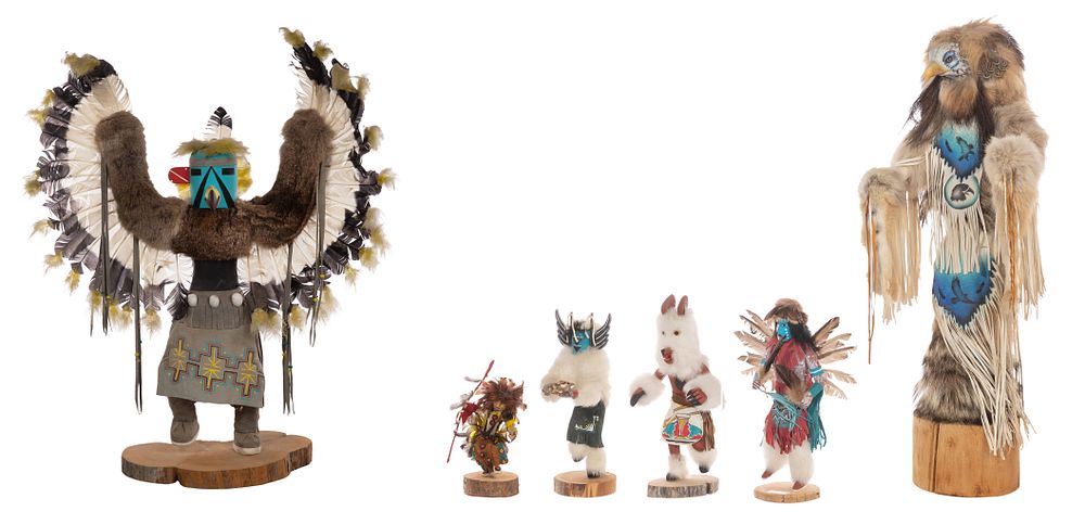 Lot 674: Native American Kachina Doll Assortment