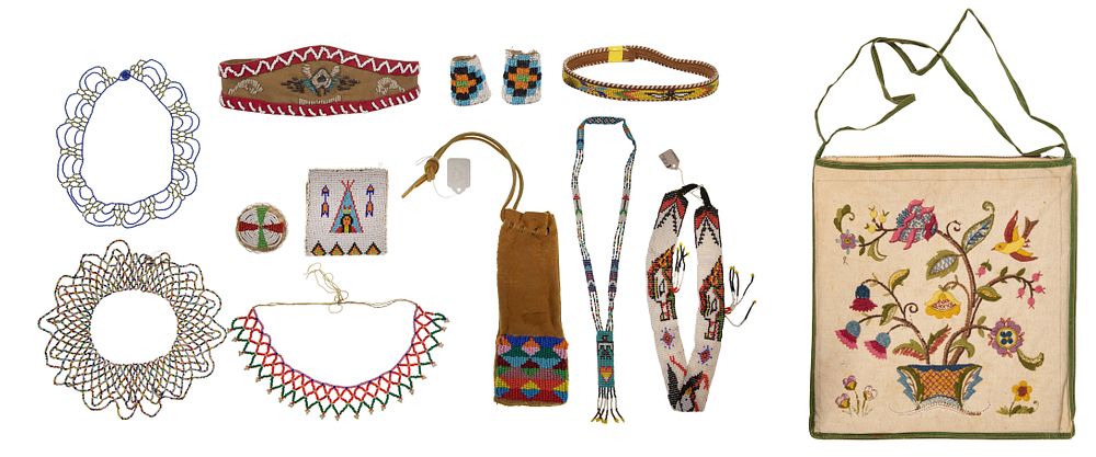 Lot 684: Native American Beaded Object Assortment