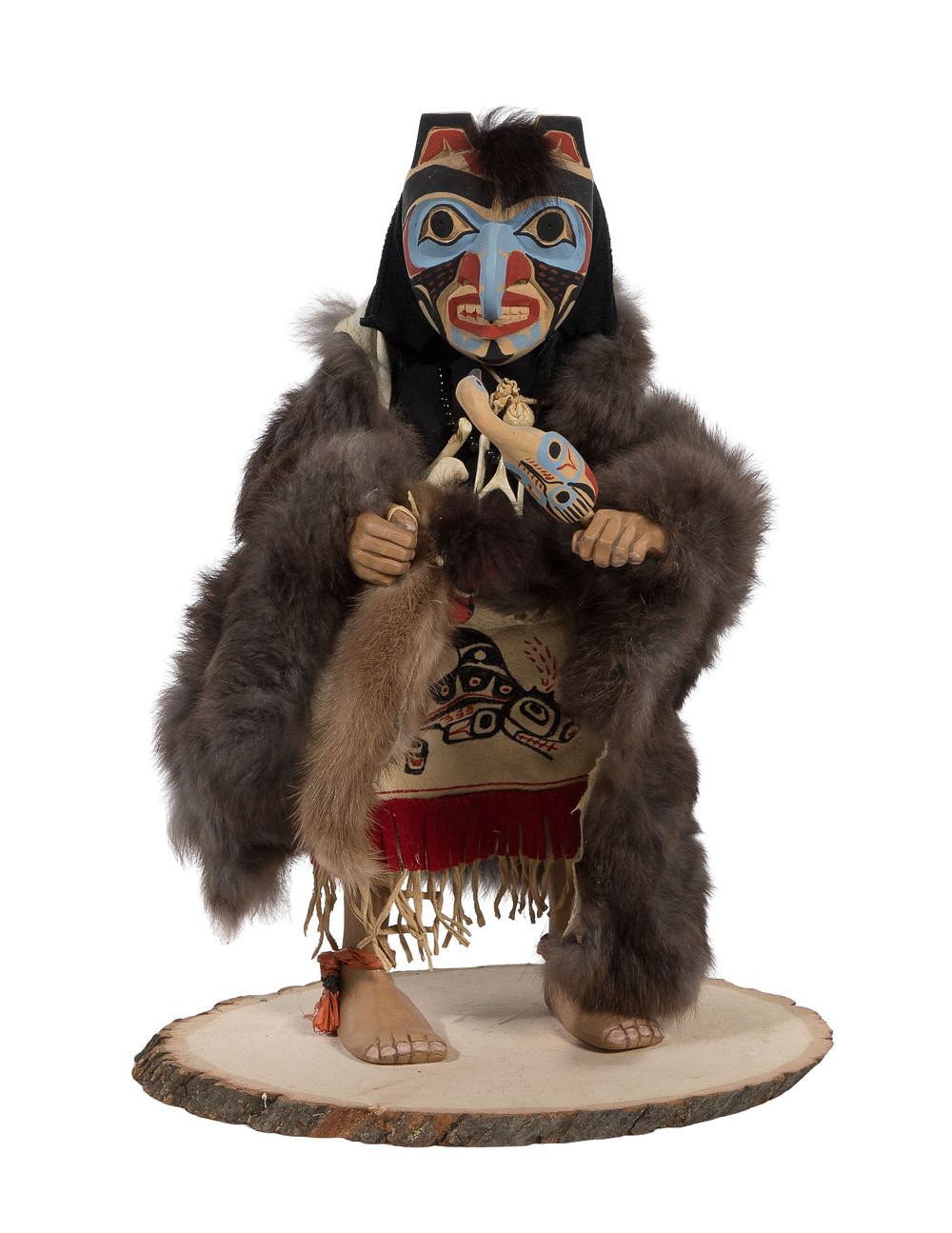 Lot 688: Shona-Hah / Mary Smith (Cherokee, 1912-1997) Native American Northwest Coast Kwakiutl Doll