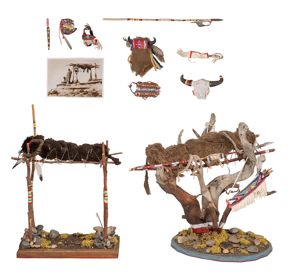 Lot 696: Native American Burial Dioramas