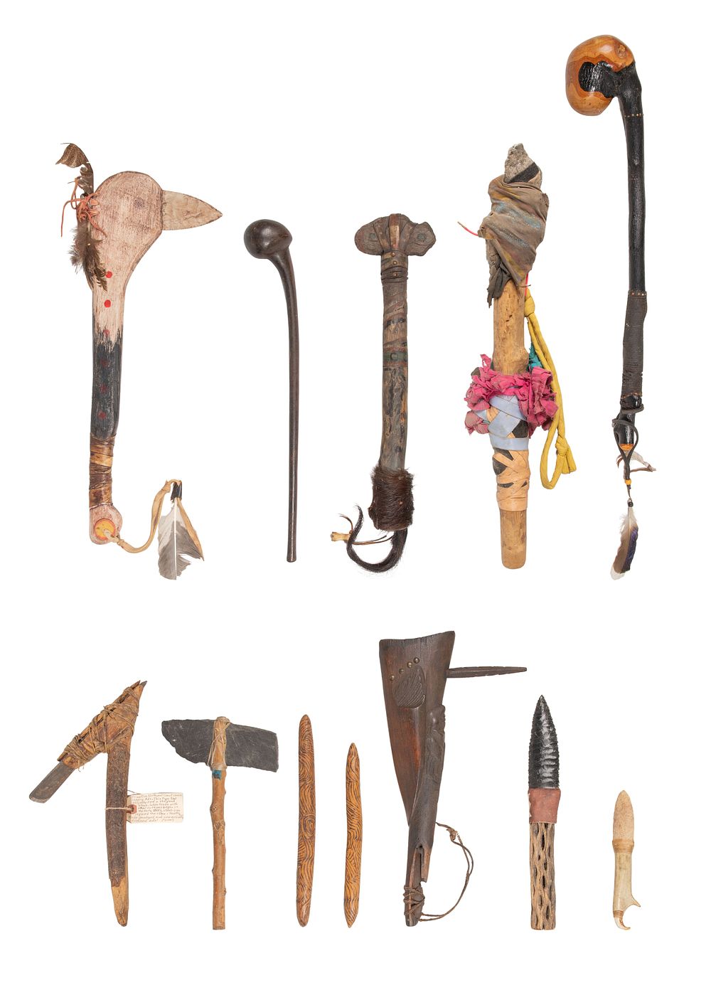 Lot 698: Native American Weapons and Tools