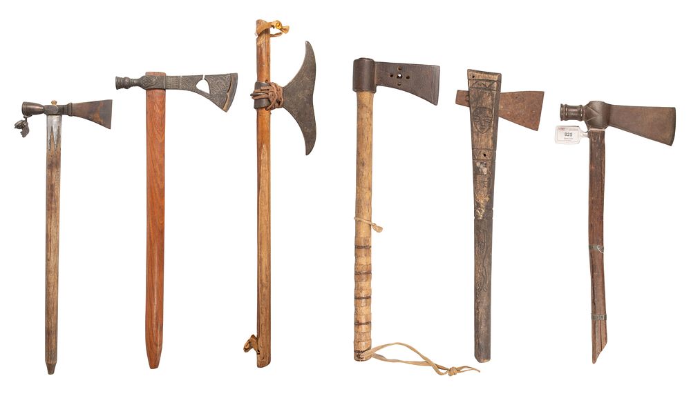 Lot 699: Native American Tomahawk Pipes