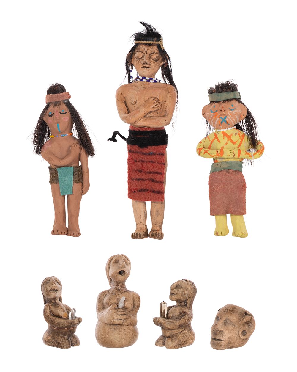 Lot 700: Native American Pottery Figure Assortment