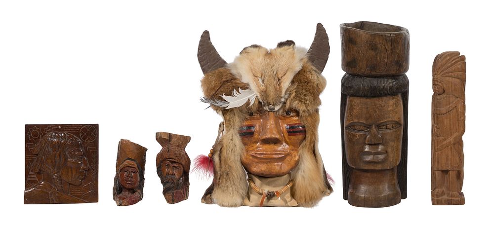 Lot 705: Native American Carved Assortment
