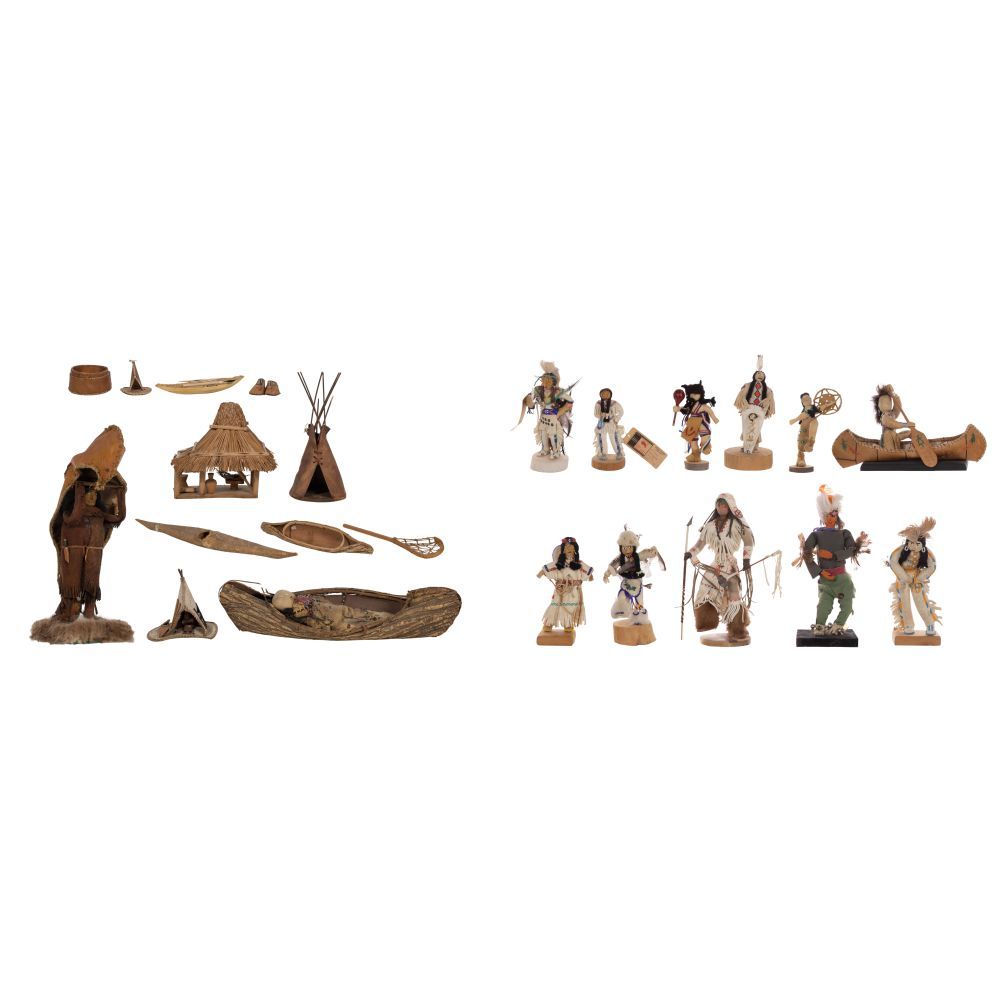 Lot 709: Native American Doll and Miniature Assortment