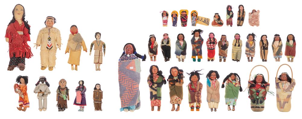 Lot 725: Native American Skookum and Doll Assortment