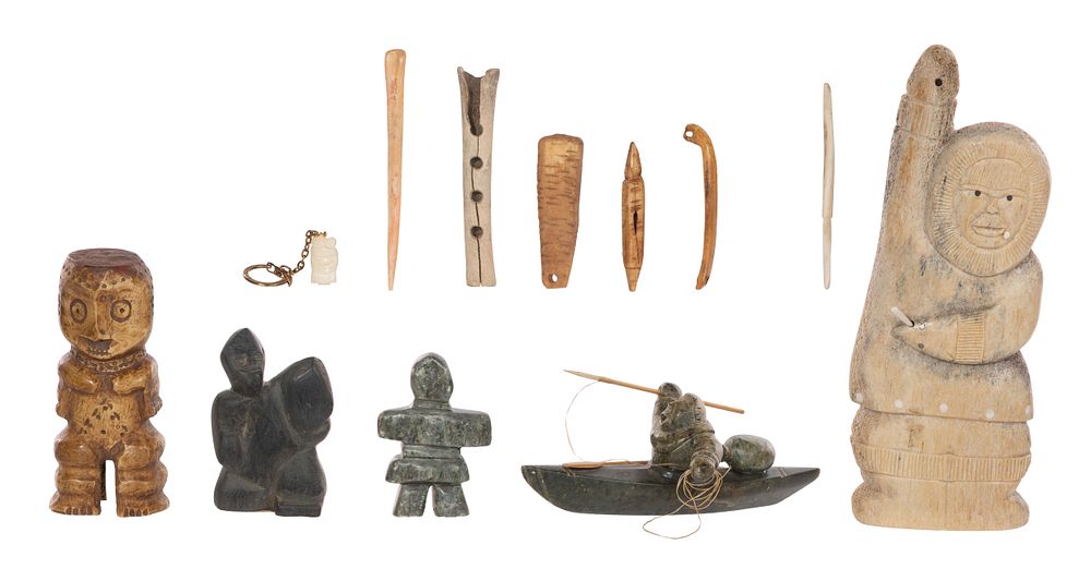 Lot 731: Native American Inuit Object Assortment