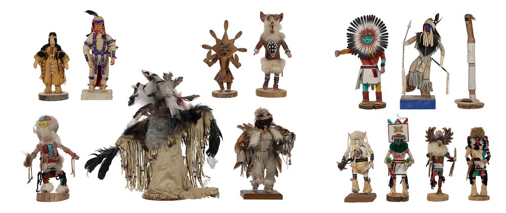 Lot 737: Native American Kachina Doll Assortment