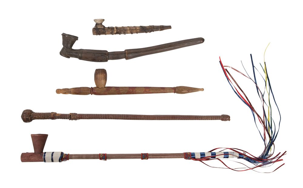 Lot 743: Native American Pipe Assortment