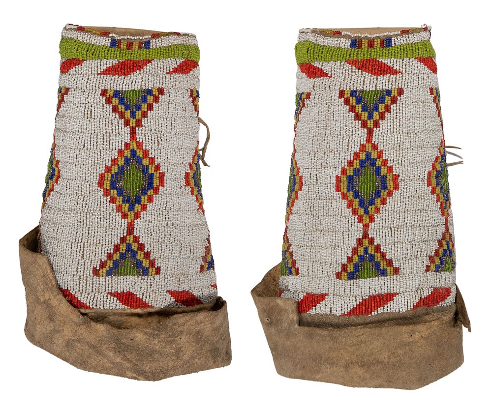 Lot 746: Native American Sioux Beaded Leggings